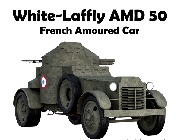 1/35 ホワイト・ラフリー５０装甲車　（White-Laffly AMD 50） ガレージキット 