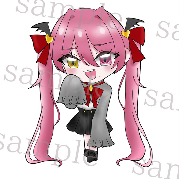 ♡小悪魔ちゃん♡アイコン＆ちびキャライラストSET