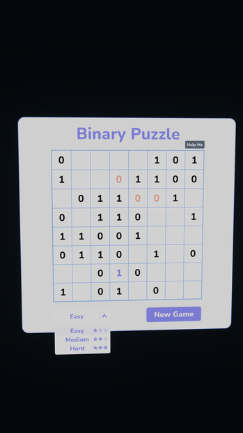 【VRChat】Binary Puzzle Game