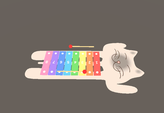 【VRChat】Xylophone Toy [Modular Avatar] WORLD/AVATAR