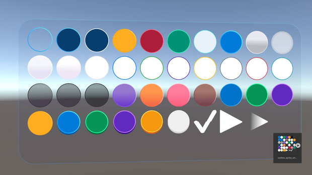 【Unity/Sprite Atlas】 Circle Outline Pack 1