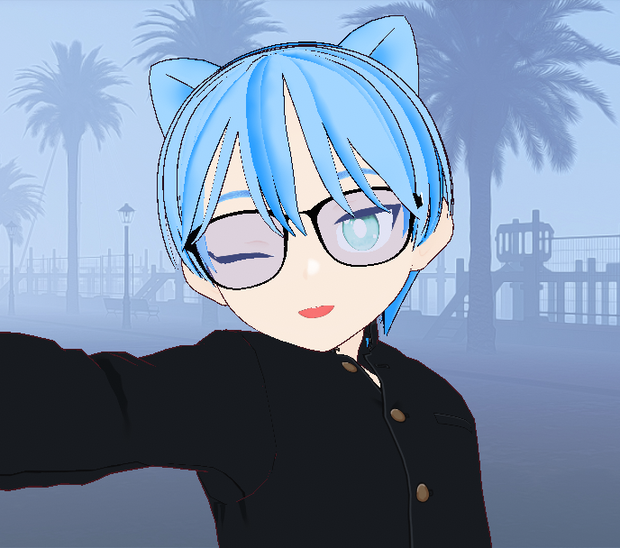 (Vtuber Character) Chibi! Boy Blueberry Character VRM