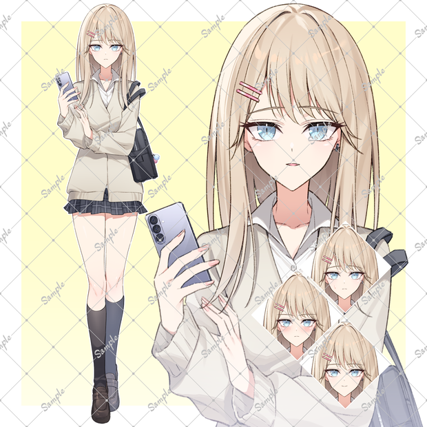 クールなJK立ち絵素材