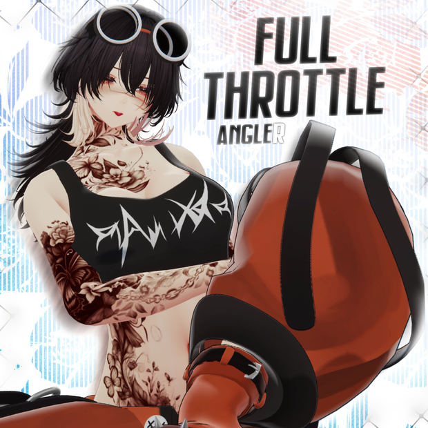 Full-throttle angler🐟【VRChat向け3Dモデル】