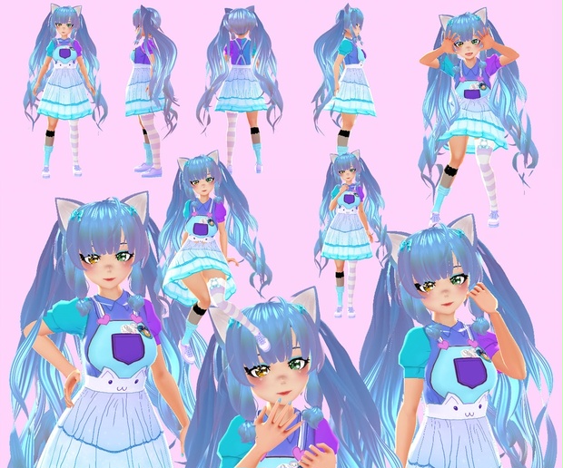 Cat Girl Vroid (Free) - shrike_exe - BOOTH