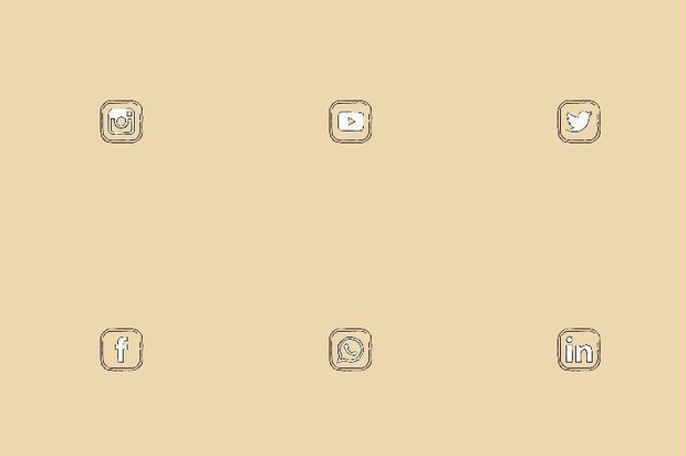 【SNS用アイコン】手書きアイコン６種類セット🌿