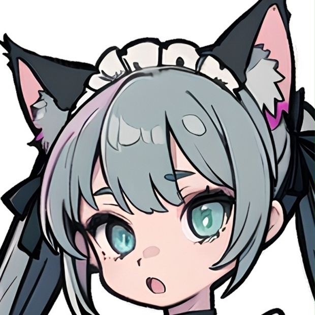【水彩画】猫耳メイドイラスト（カラフル） 11e2ed53-a406-4e81-b7da-