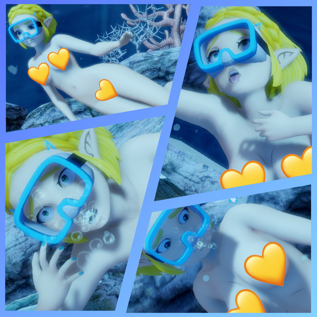 Zelda's Underwater Research (Nude Version)