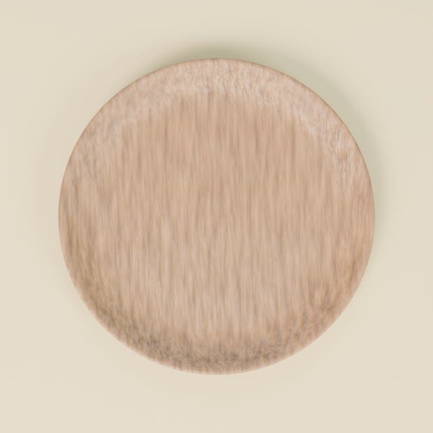 ナチュラルウッドプレート｜Wooden Plate - 3Dモデル素材