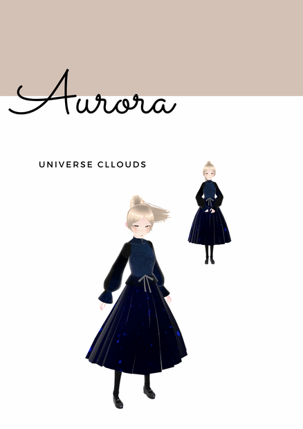 Aurora Universe Clouds Dress