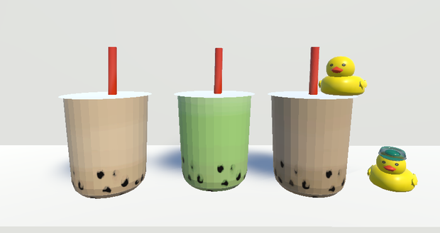 タピオカミルクティー(紅茶、抹茶、ほうじ茶)