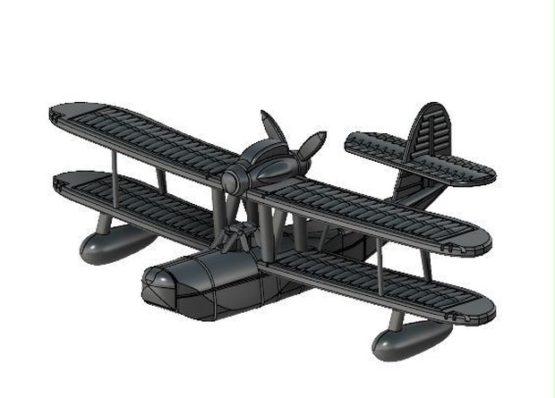 1/700 Laura(E11A1) / 大日本帝国海軍 九八式水上偵察機(夜偵)