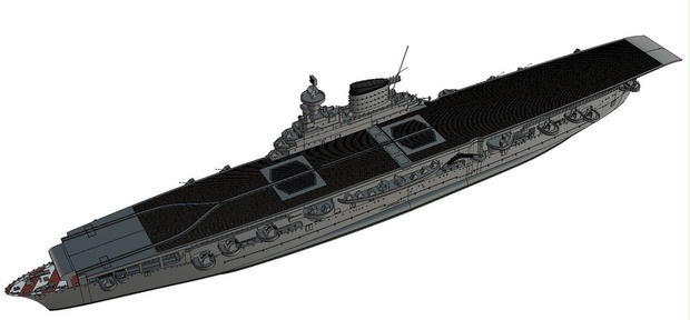 1/700 RN Aquila / イタリア王立海軍 航空母艦 アクィラ - 森の