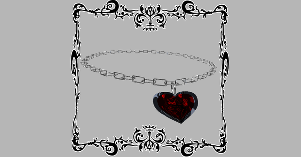 【MA対応】♰RedBloodHeart Necklace♰