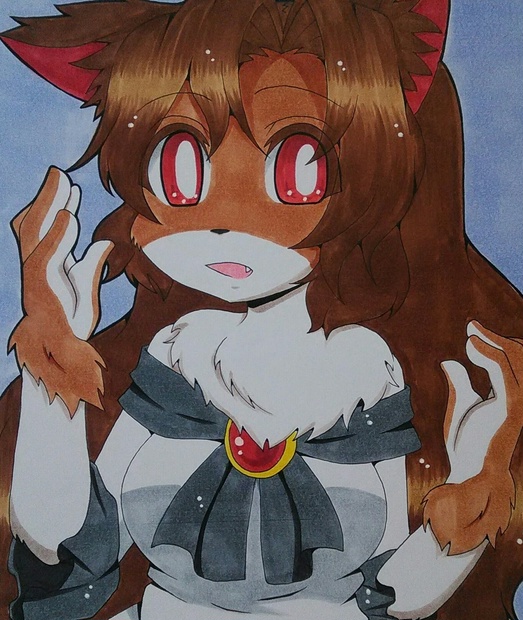 東方 今泉影狼 ケモノ 色紙 常葉日和 Booth支店 Booth