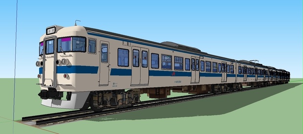 JR九州415系（白電） sketchup