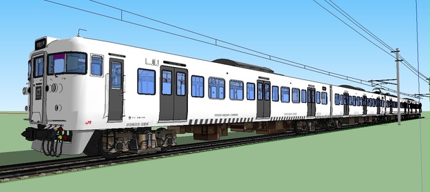 JR九州415系　N50体質改善車　sketchup