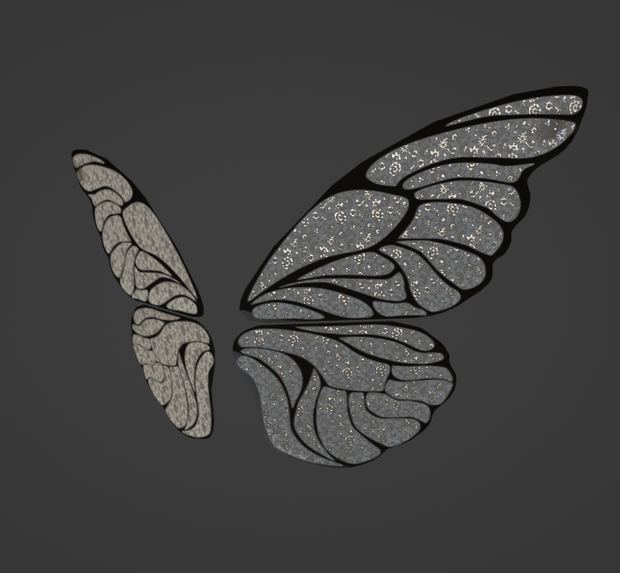 Lace butterfly wings