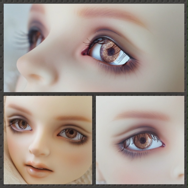 DOLK グラスアイ 18mm Iris) 瞳小(Small ディープグリーン www