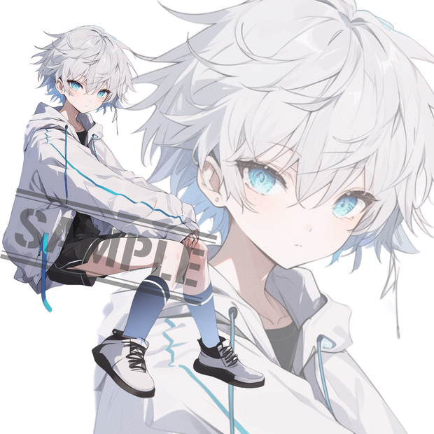 立ち絵素材194 少年 パーカー
