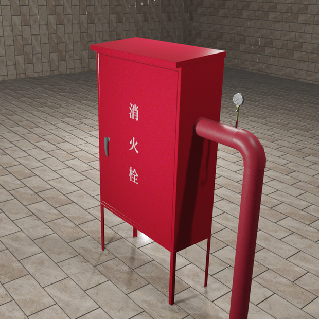 3D 屋外消火栓（FBX)