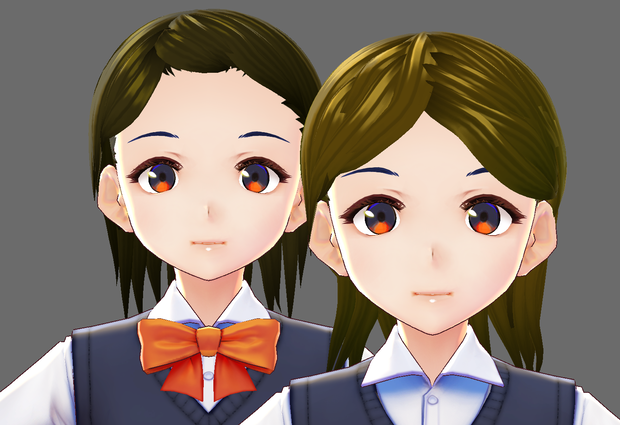 VRMアバター「芳武果子」＆「並松美有希」セット