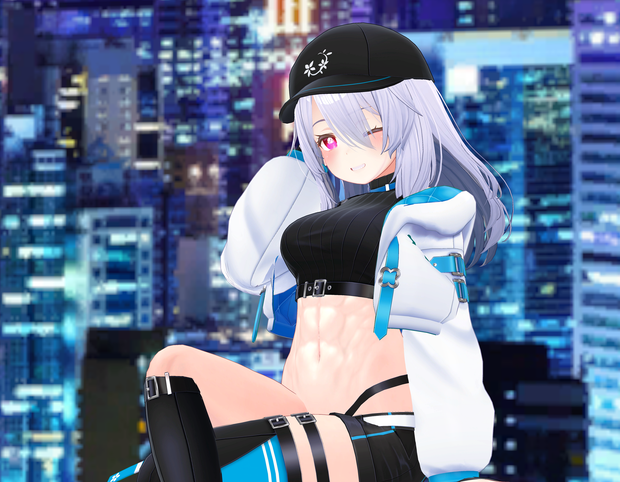 【桔梗ちゃん用】腹筋テクスチャ素材　abs texture