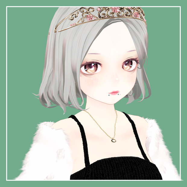 【VRChat向け】トルコ国旗モチーフネックレス