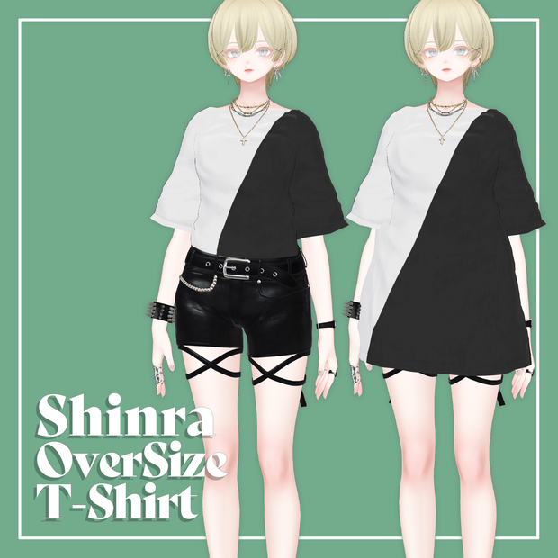 【VRChat】森羅専用 オーバーサイズＴシャツ（MA対応）