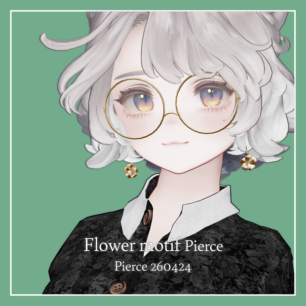 【VRChat】Flower motif Pierce