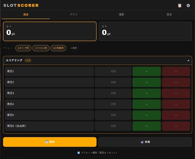 Slot Scorer（スロットスコアリングツール）