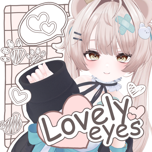 【4アバター対応】 -Lovely eyes-  eye texture 