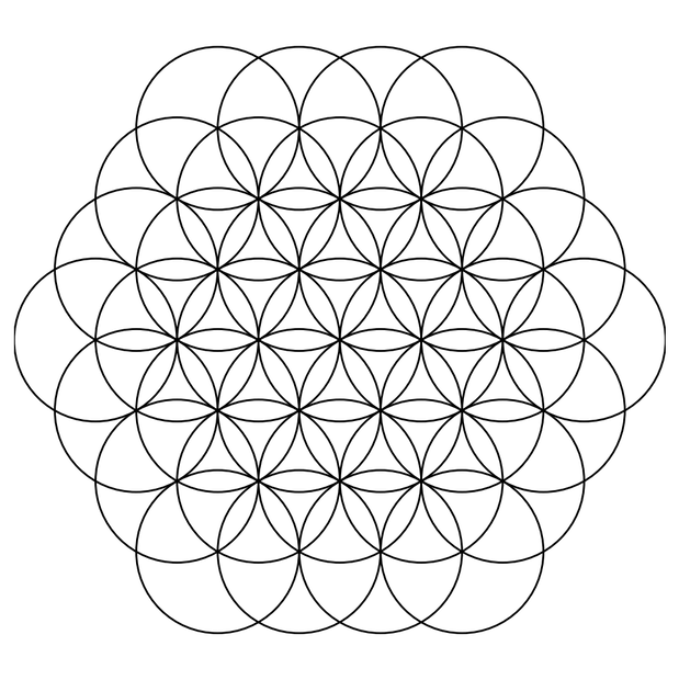 「FLOWER Of LIFE｜幾何学の神聖パターン PNGパック」  “FLOWER Of LIFE – Sacred Geometry PNG Pack”