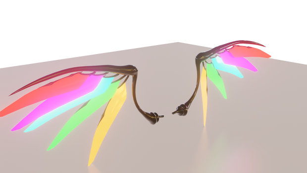 【VRC向け】翼　3Dデータ
