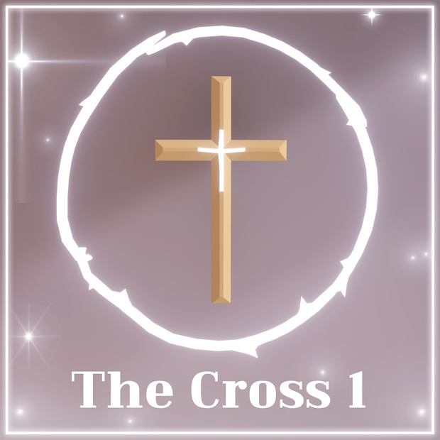 【Free/3D】 The Cross1/十字架/십자가 and crown of thorns 茨の冠 