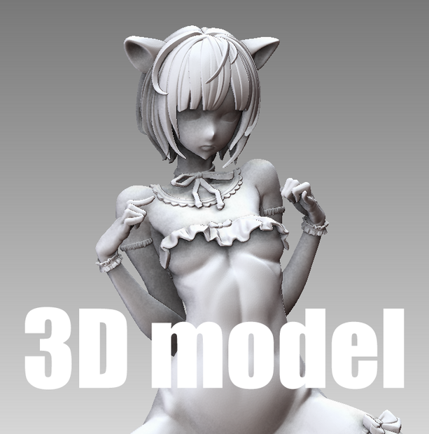 『Stepgirl-FOX』　STL file for 3D printing