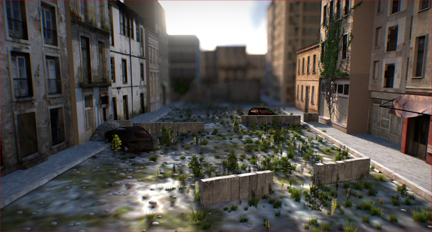 Postwar City - Exterior Scene  3D Model vrchat  戦後都市 - 外観シーン 3D モデル vrchat