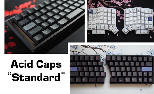 日本語・英語配列両対応キーキャップ「Acid Caps ”Standard”」 - 自