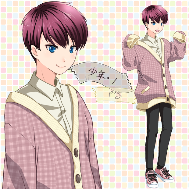 立ち絵素材【少年01】