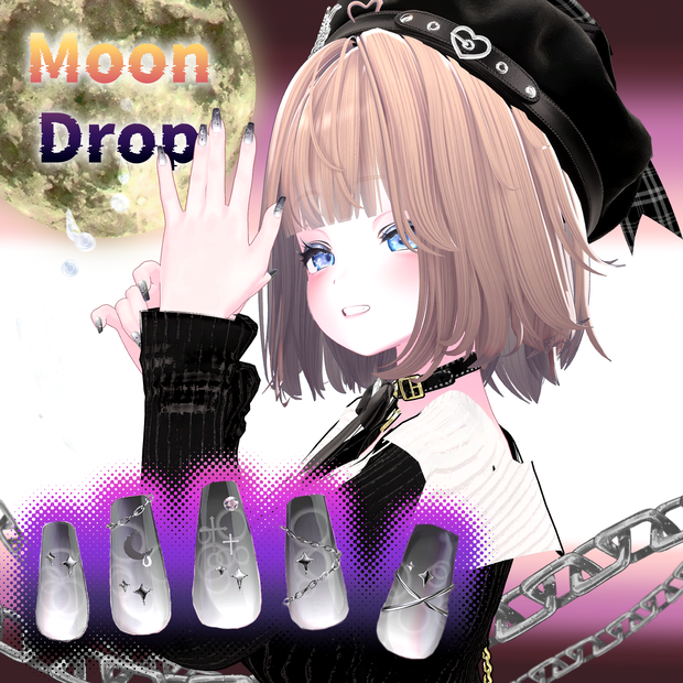 【3アバター】MoonDropネイル【MA対応】