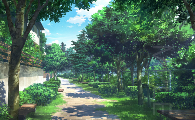 【背景素材】散歩道