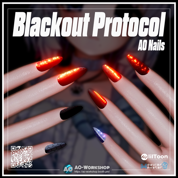 Blackout Protocol AO Nails 1.00 【55アバター対応】