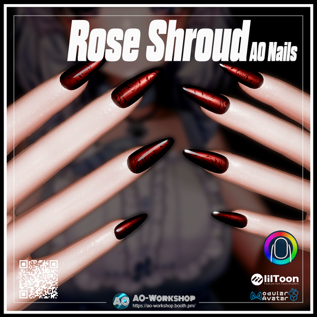 Rose Shroud AO Nails 1.00 【55アバター対応】