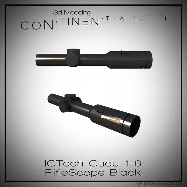 ICTech Cudu 1-6 RifleScope Black
