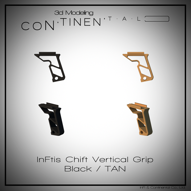 InFtis Chift Vertical Grip Black / TAN