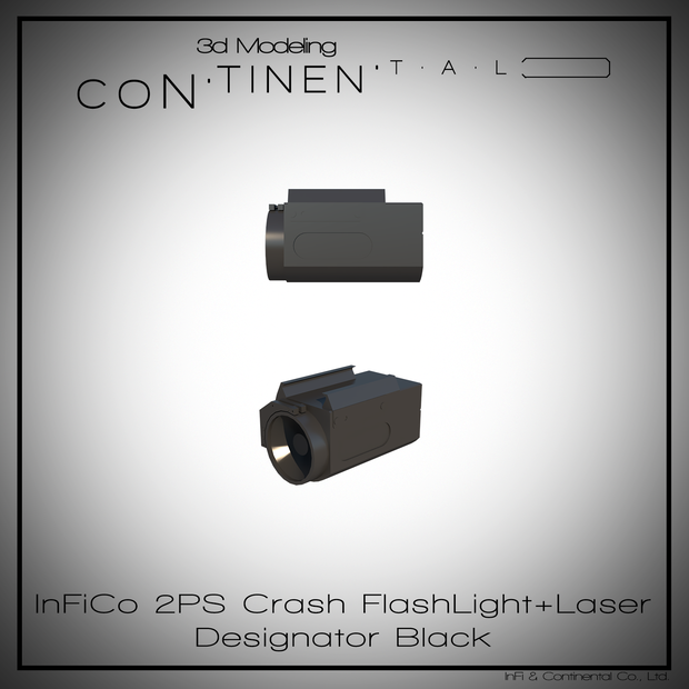 InFiCo 2PS Crash FlashLight + Laser Designator