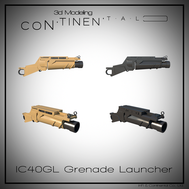 IC40GL Grenade Launcher Black / TAN