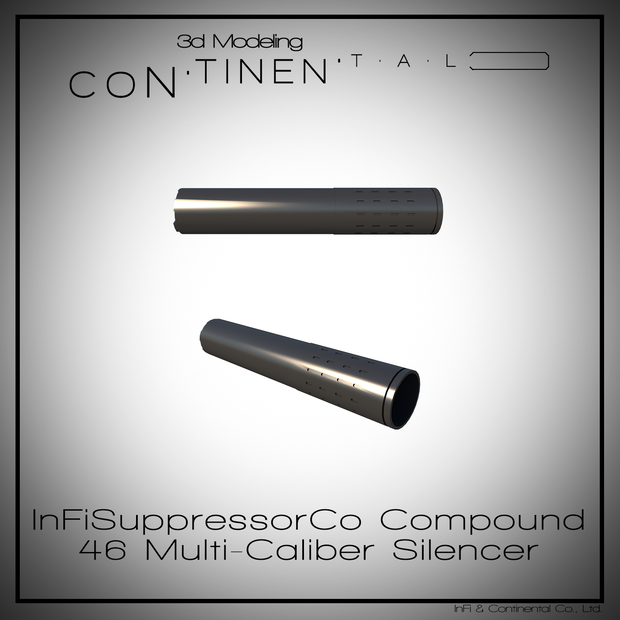 InFiSuppressorCo Compound 46 Multi-Caliber Silencer