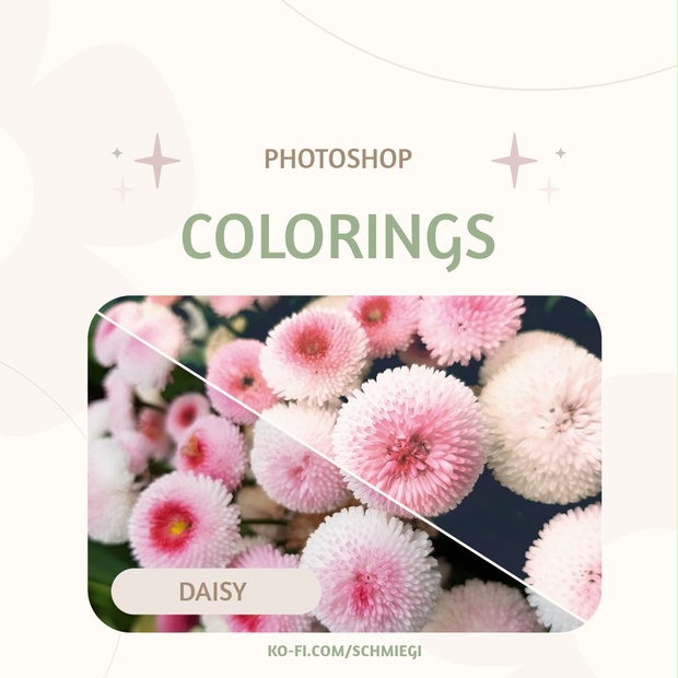 [Free Download] Daisy - Photoshop Coloring - Forestcat Illustration - BOOTH