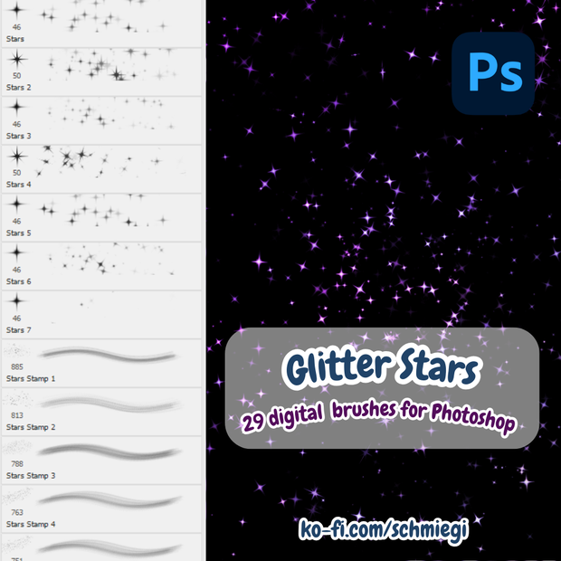 [Paid] Glitter - Photoshop Brushes